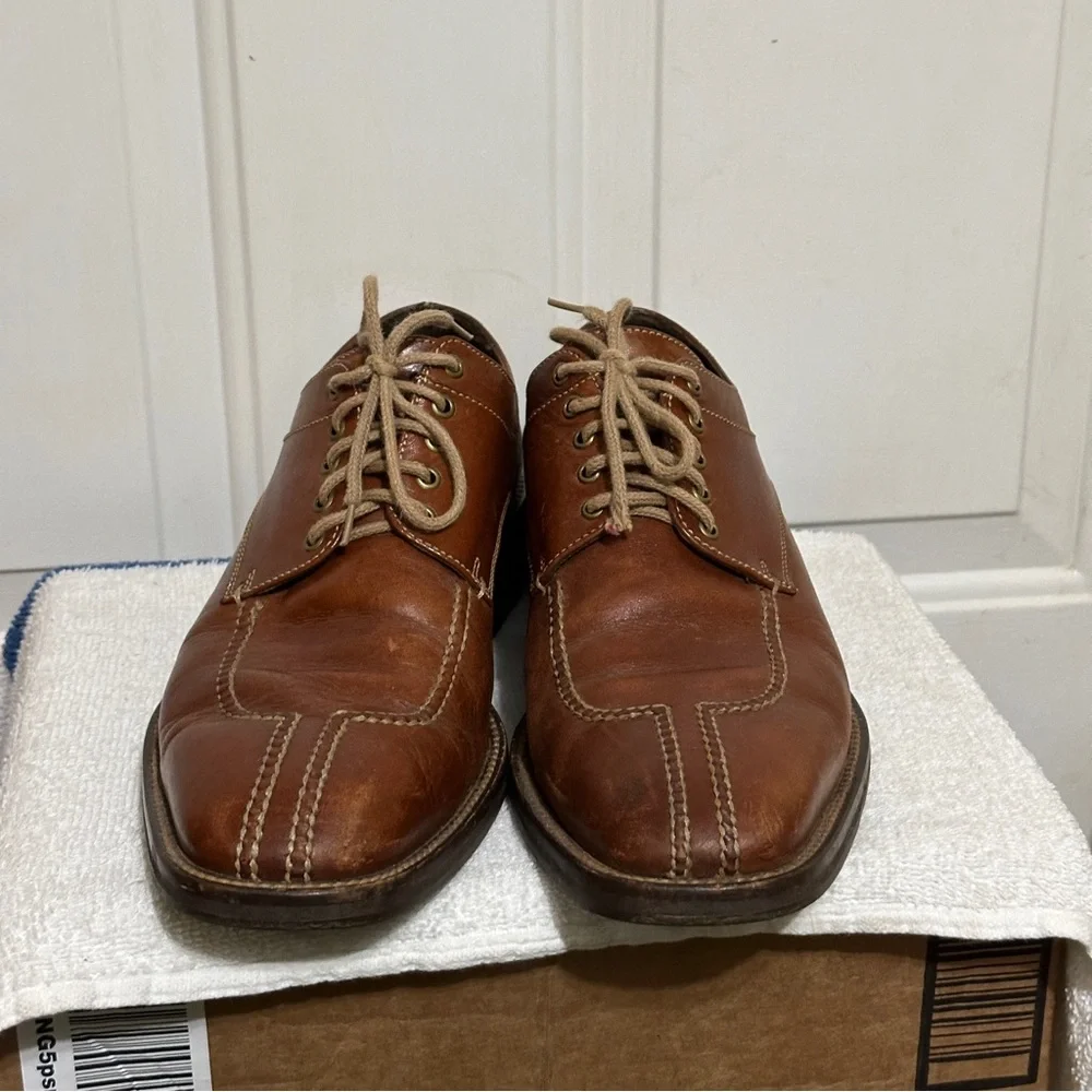 Cole Haan Men’s 9M‎ Shoes Lace-Up Country Brown Leather Shoes Oxfords